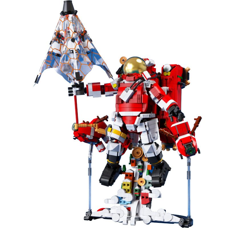 QIZHILE 90023 non Lego PHI HÀNH GIA GIÁNG SINH bộ đồ chơi xếp lắp ráp ghép mô hình Creator Expert CHRISTMAS ASTRONAUT Chuyên Gia Sáng Tạo 2119 khối