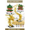 MINGDI 58023 non  THÁP TRỐNG TÂY AN bộ đồ chơi xếp lắp ráp ghép mô hình Buildings 806 khối