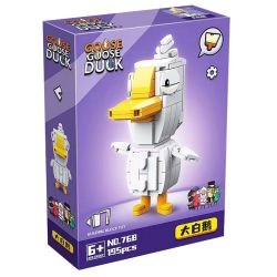 RENZAIMA 768 non  NGỖNG TRẮNG LỚN bộ đồ chơi xếp lắp ráp ghép mô hình GOOSE DUCK 195 khối