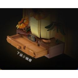 WEKKI 506302 non  BẢO TÀNG NGHỆ THUẬT HOA HƯỚNG DƯƠNG bộ đồ chơi xếp lắp ráp ghép mô hình Art THE SUNFLOWER 1166 khối