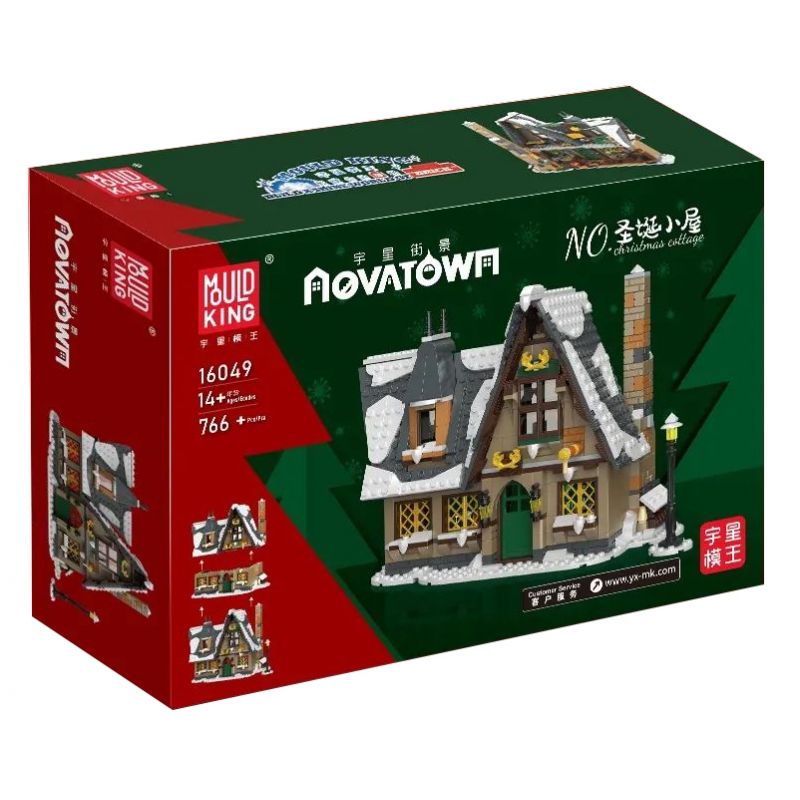 MouldKing 16049 Mould King 16049 non  NGÔI NHÀ GIÁNG SINH bộ đồ chơi xếp lắp ráp ghép mô hình Creator CHRISTMAS COTTAGE Sáng Tạo 766 khối