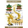MINGDI 58022 non  XI'AN ZHONGLOU. bộ đồ chơi xếp lắp ráp ghép mô hình Buildings 808 khối