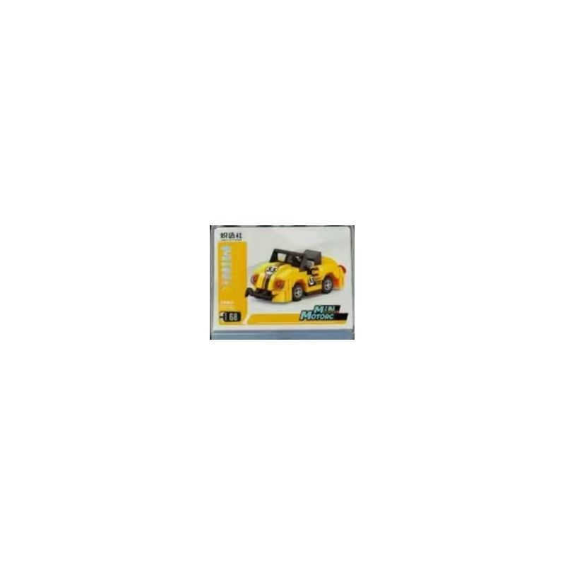 KOZOSHA 2208A-8 22088 non  XE MUI TRẦN KÉO LÙI bộ đồ chơi xếp lắp ráp ghép mô hình Racers Đua Tốc Độ 68 khối