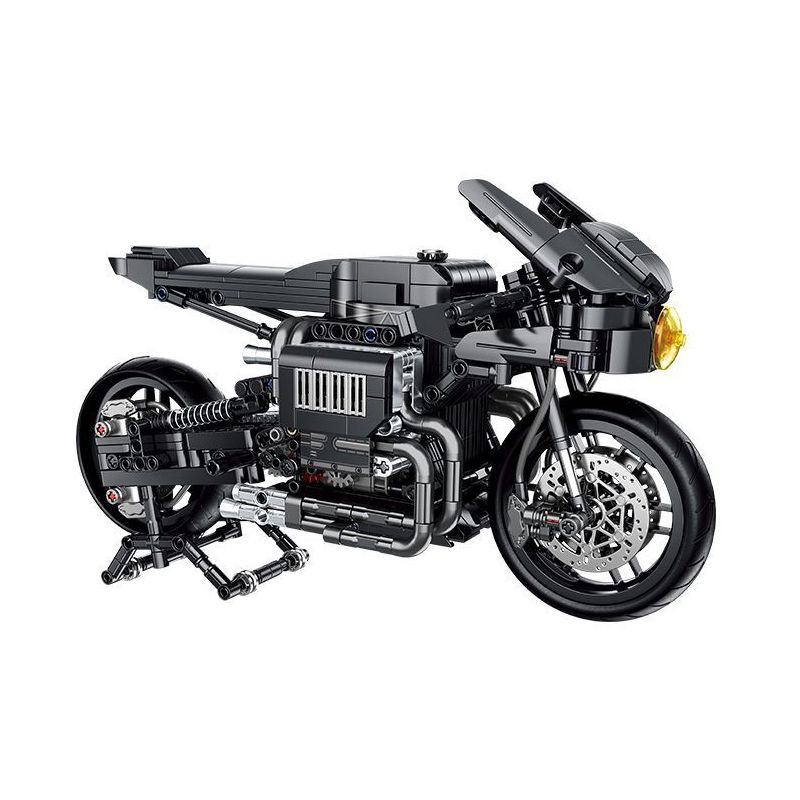 PanlosBrick 672009 Panlos Brick 672009 non  XE ĐẠP DƠI bộ đồ chơi xếp lắp ráp ghép mô hình MOTORBIKE 1080 khối