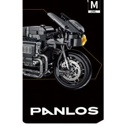 PanlosBrick 672009 Panlos Brick 672009 non  XE ĐẠP DƠI bộ đồ chơi xếp lắp ráp ghép mô hình MOTORBIKE 1080 khối