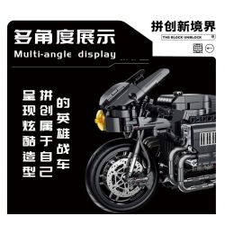 PanlosBrick 672009 Panlos Brick 672009 non  XE ĐẠP DƠI bộ đồ chơi xếp lắp ráp ghép mô hình MOTORBIKE 1080 khối