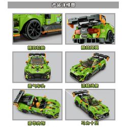 LEYI 31036 non  ASTON MARTIN. bộ đồ chơi xếp lắp ráp ghép mô hình Racers Đua Tốc Độ 338 khối