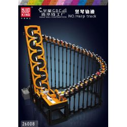 MouldKing 26008 Mould King 26008 REBRICKABLE MOC-54890 54890 MOC54890 non  ĐƯỜNG ĐÀN HẠC bộ đồ chơi xếp lắp ráp ghép mô hình GREAT BALL CONTRAPTION HARP TRACK 1508 khối