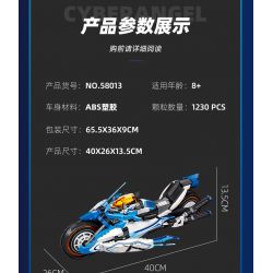 JIESTAR 58013 non  XE MÔ HÌNH CYBERANGEL bộ đồ chơi xếp lắp ráp ghép mô hình Ideas Ý Tưởng 1230 khối