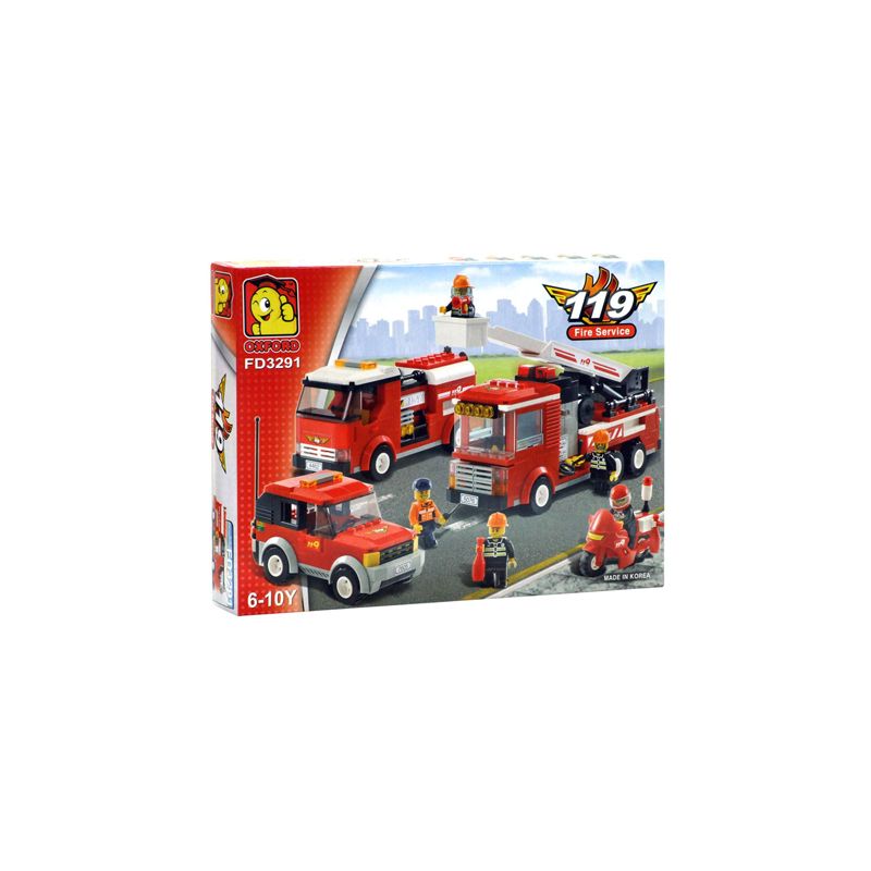 OXFORD FD3291 3291 non Lego CHÁY bộ đồ chơi xếp lắp ráp ghép mô hình 119 FIRE SERVICE