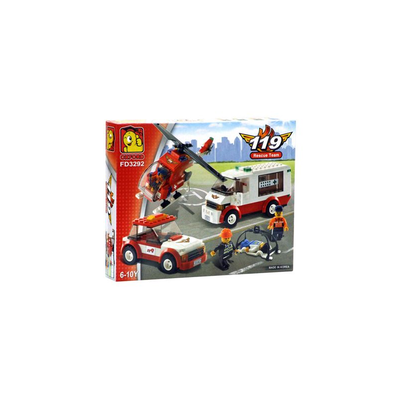 OXFORD FD3292 3292 non Lego ĐỘI GIẢI CỨU bộ đồ chơi xếp lắp ráp ghép mô hình 119 RESCUE TEAM