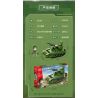 GUDI 20401 non  VŨ KHÍ QUÂN SỰ HẠNG NẶNG XE TĂNG CHIẾN ĐẤU CHỦ LỰC TYPE 99 4 TỔ HỢP bộ đồ chơi xếp lắp ráp ghép mô hình Military Army Quân Sự Bộ Đội 925 khối