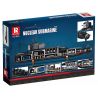 REOBRIX 800 non  TÀU NGẦM HẠT NHÂN CHIẾN LƯỢC TYPE 094 bộ đồ chơi xếp lắp ráp ghép mô hình Military Army NUCLEAR SUBMARINE Quân Sự Bộ Đội 1498 khối