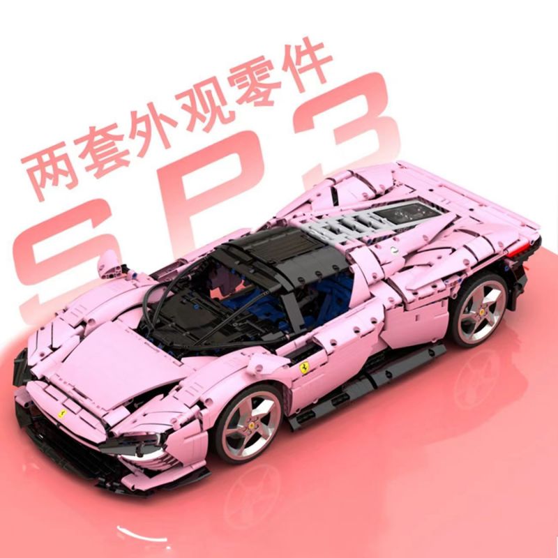 818 98282 ZHEGAO 00888 non  XE BÁN KEM bộ đồ chơi xếp lắp ráp ghép mô hình FOOD SNACKS ICE CREAM TRUCK 593 khối