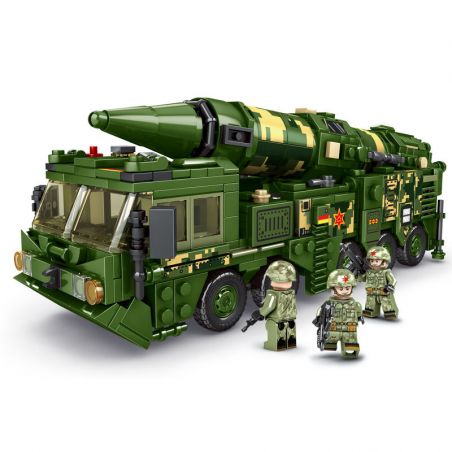 LEYI 81001 non  CỜ TÊN LỬA DONGFENG-21 ĐỎ -7B PHÒNG KHÔNG 歼 -20 QUÂN ĐỘI CHIẾN BINH OFF-ROAD VÕ THUẬT -10 bộ đồ chơi xếp lắp ráp ghép mô hình Military Army Quân Sự Bộ Đội 838 khối