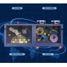YICHAO 1213 non  TRẠM KHÔNG GIAN bộ đồ chơi xếp lắp ráp ghép mô hình SPACE STATION 565 khối