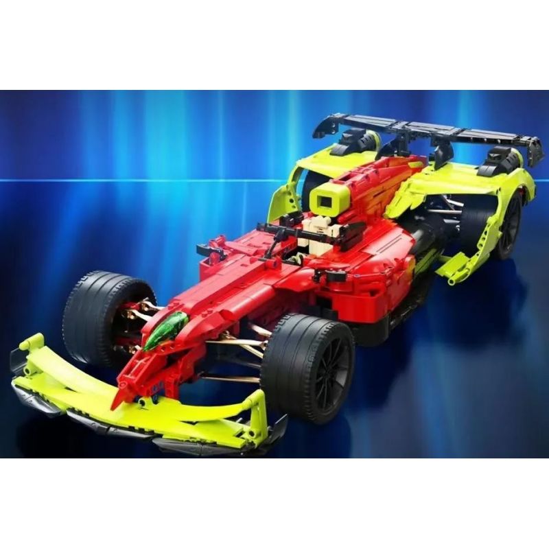 QIZHILE 103100 non  XE CÔNG THỨC 1 tỷ lệ 1:8 bộ đồ chơi xếp lắp ráp ghép mô hình  FUTRUE FORMULA 1 - GUNGNIR Kỹ Thuật Công Nghệ Cao Mô Hình Phương Tiện