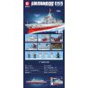 SEMBO WEKKI VIGGI 202030 non  HẠM ĐỘI QUỐC GIA HÙNG MẠNH TÀU KHU TRỤC TÊN LỬA DẪN ĐƯỜNG TYPE 055 1:300 tỷ lệ 1:300 bộ đồ chơi xếp lắp ráp ghép mô hình 668 khối