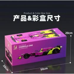 QIZHILE 103100 non  XE CÔNG THỨC 1 tỷ lệ 1:8 bộ đồ chơi xếp lắp ráp ghép mô hình  FUTRUE FORMULA 1 - GUNGNIR Kỹ Thuật Công Nghệ Cao Mô Hình Phương Tiện