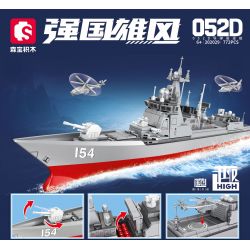 SEMBO WEKKI VIGGI 202029 non  HẠM ĐỘI QUỐC GIA HÙNG MẠNH TÀU KHU TRỤC TÊN LỬA DẪN ĐƯỜNG TYPE 052D 1:300 tỷ lệ 1:300 bộ đồ chơi xếp lắp ráp ghép mô hình 772 khối