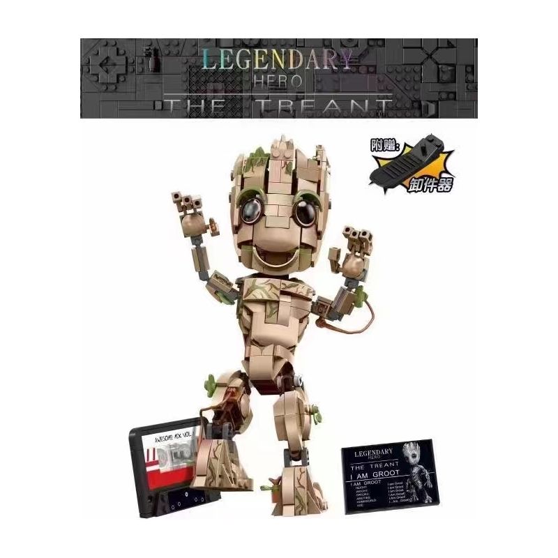 LW 2038 non  XE TẢI NGƯỜI SẮT bộ đồ chơi xếp lắp ráp ghép mô hình Marvel Super Heroes Siêu Anh Hùng Marvel 736 khối