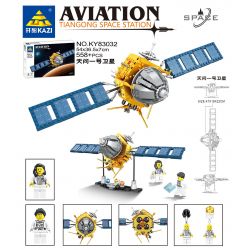 Kazi KY83032 83032 non  VỆ TINH TIANWEN-1 bộ đồ chơi xếp lắp ráp ghép mô hình Space AVIATION Thám Hiểm Không Gian 558 khối