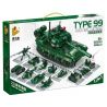 PanlosBrick 633090 Panlos Brick 633090 non  XE TĂNG CHIẾN ĐẤU CHỦ LỰC TYPE 99 25 BIẾN THỂ bộ đồ chơi xếp lắp ráp ghép mô hình Military Army TYPE 99 MAIN BATTLE TANK Quân Sự Bộ Đội 586 khối