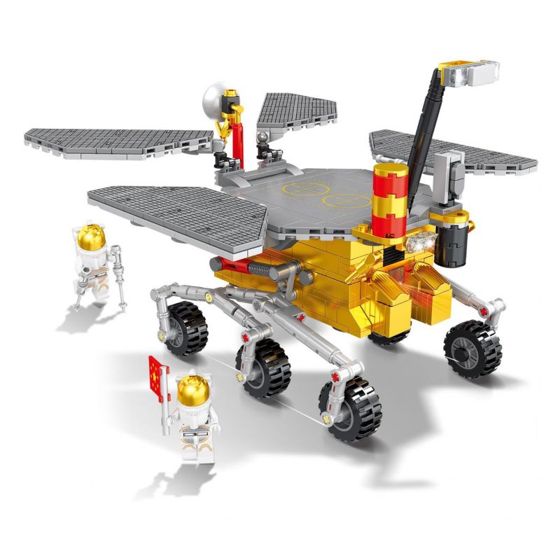 Kazi KY83031 83031 non Lego XE TỰ HÀNH SAO HỎA ZHURONG bộ đồ chơi xếp lắp ráp ghép mô hình Space AVIATION Thám Hiểm Không Gian 522 khối