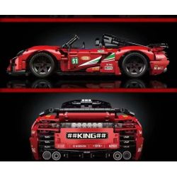 MouldKing 13176 Mould King 13176 non  PORSCHE 911 tỷ lệ 1:14 bộ đồ chơi xếp lắp ráp ghép mô hình  Kỹ Thuật Công Nghệ Cao Mô Hình Phương Tiện 1538 khối