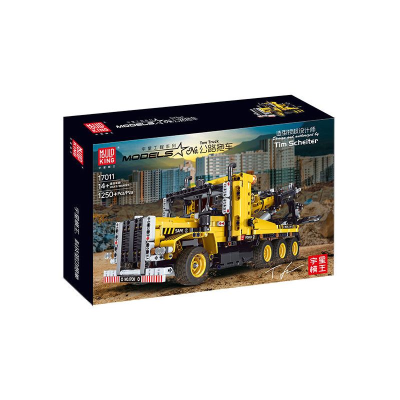 MouldKing 17011 Mould King 17011 REBRICKABLE MOC-43434 43434 MOC43434 non  TRAILER CON ĐƯỜNG MỸ (BỘ 42108) bộ đồ chơi xếp lắp ráp ghép mô hình  TOW TRUCK Kỹ Thuật Công Nghệ Cao Mô Hình Phương Tiện 1250 khối
