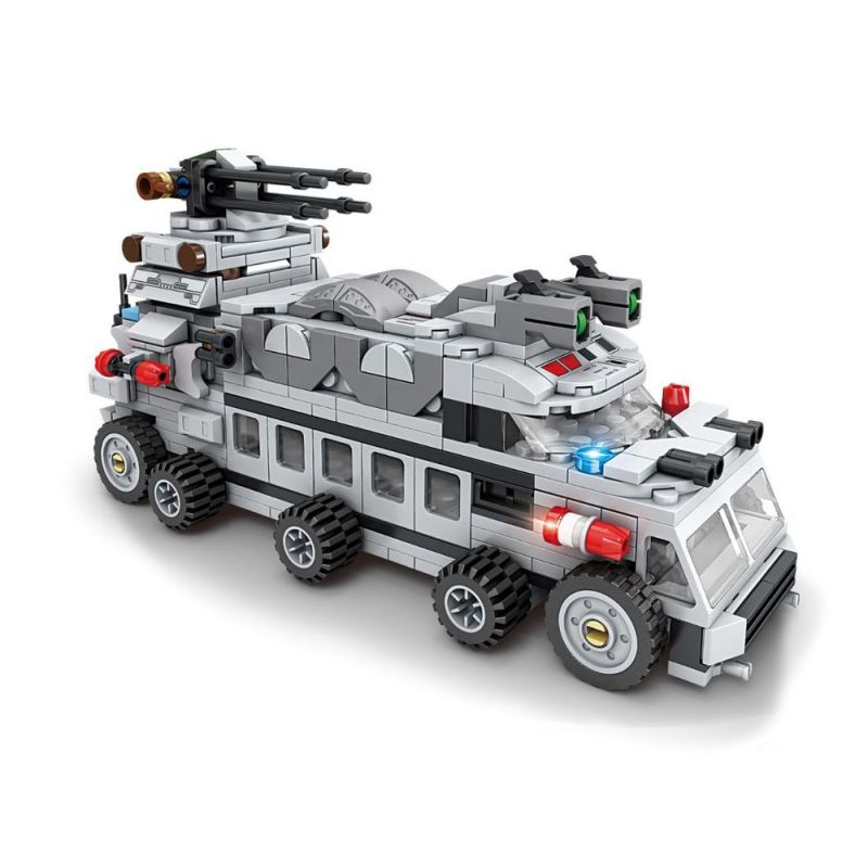 Kazi KY6623 6623 non Lego XE VŨ TRANG TRUYỀN NĂNG LƯỢNG TRÊN MỌI ĐỊA HÌNH 4 KẾT HỢP bộ đồ chơi xếp lắp ráp ghép mô hình The Third Universe Vũ Trụ Thứ 3 719 khối