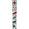 LEYI 31035A 31035B 31035C 31035D non  ĐAM MÊ RACING PULLBACK CAR 4 XE F1 SIÊU GTR BỘ SẠC ĐẦU KÉO ACTROS bộ đồ chơi xếp lắp ráp ghép mô hình Speed Champions Racing Cars Đua Xe Công Thức 387 khối
