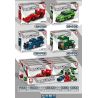 LEYI 31035A 31035B 31035C 31035D non  ĐAM MÊ RACING PULLBACK CAR 4 XE F1 SIÊU GTR BỘ SẠC ĐẦU KÉO ACTROS bộ đồ chơi xếp lắp ráp ghép mô hình Speed Champions Racing Cars Đua Xe Công Thức 387 khối