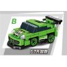 LEYI 31035A 31035B 31035C 31035D non  ĐAM MÊ RACING PULLBACK CAR 4 XE F1 SIÊU GTR BỘ SẠC ĐẦU KÉO ACTROS bộ đồ chơi xếp lắp ráp ghép mô hình Speed Champions Racing Cars Đua Xe Công Thức 387 khối