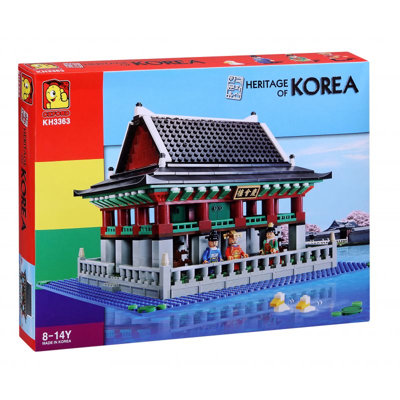 OXFORD KH3363 3363 non Lego TÒA NHÀ QINGHUI bộ đồ chơi xếp lắp ráp ghép mô hình HERITAGE OF KOREA