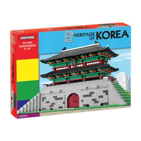 OXFORD KH3365 3365 non  DI SẢN CỦA JOSEON CỔNG SUNGNYEMUN bộ đồ chơi xếp lắp ráp ghép mô hình 숭례문