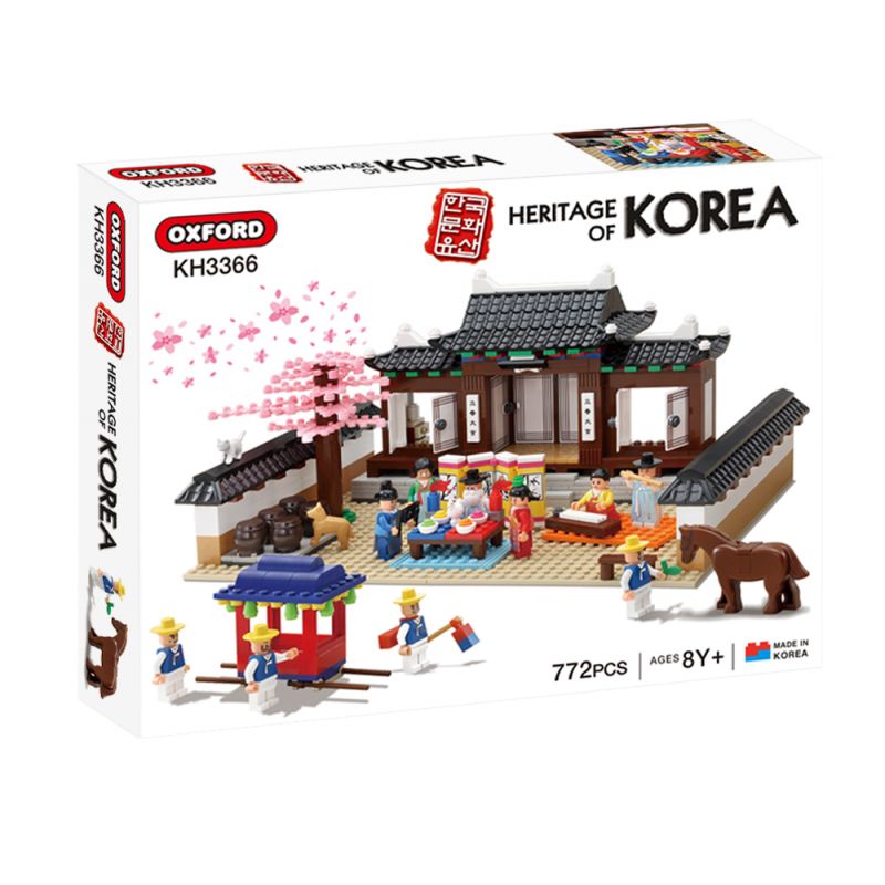 OXFORD KH3366 3366 non Lego ĐÁM CƯỚI TRUYỀN THỐNG bộ đồ chơi xếp lắp ráp ghép mô hình 전통혼례 TRADITIONAL KOREAN WEDDING 772 khối