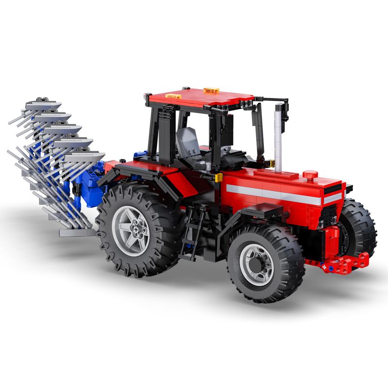 CADA DOUBLEE C61052 61052 REBRICKABLE MOC-54812 54812 MOC54812 non  XE NÔNG TRẠI TIỆN ÍCH 1:17 tỷ lệ 1:17 bộ đồ chơi xếp lắp ráp ghép mô hình  FARM TRACTOR Kỹ Thuật Công Nghệ Cao Mô Hình Phương Tiện 1675 khối