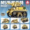 LEYI 66021 non  XE TĂNG PHIÊN BẢN Q M5 STUART bộ đồ chơi xếp lắp ráp ghép mô hình Military Army M5 STEWART Quân Sự Bộ Đội 438 khối