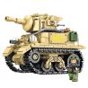 LEYI 66021 non  XE TĂNG PHIÊN BẢN Q M5 STUART bộ đồ chơi xếp lắp ráp ghép mô hình Military Army M5 STEWART Quân Sự Bộ Đội 438 khối