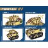 LEYI 66021 non  XE TĂNG PHIÊN BẢN Q M5 STUART bộ đồ chơi xếp lắp ráp ghép mô hình Military Army M5 STEWART Quân Sự Bộ Đội 438 khối
