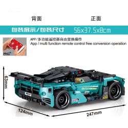 SEMBO 701905 non  ĐIỀU KHIỂN TỪ XA SPEED ​​SPORTNING SPORTS CAR TECHNOLOGY STUNTS bộ đồ chơi xếp lắp ráp ghép mô hình  CARS REMOTE CONTROL SPORTS Kỹ Thuật Công Nghệ Cao Mô Hình Phương Tiện 440 khối