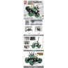 SEMBO 701902 non  JUNGLE KID Q CÔNG NGHỆ XE HƠI ĐIỀU KHIỂN TỪ XA STUNTS bộ đồ chơi xếp lắp ráp ghép mô hình  CARS JUNGLE BOY Q Kỹ Thuật Công Nghệ Cao Mô Hình Phương Tiện 400 khối