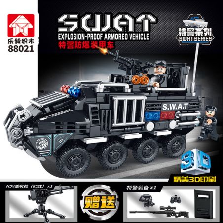 LWCK 90003 non  XE TÊN LỬA CHỐNG TĂNG bộ đồ chơi xếp lắp ráp ghép mô hình Flourishing Age Strengthen The Army 1027 khối
