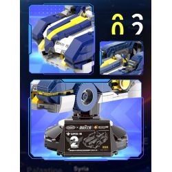 XINGBAO XB-66001 66001 XB66001 non  XE ĐUA KỶ NIỆM LỄ COTTON CANDY 2021 bộ đồ chơi xếp lắp ráp ghép mô hình Crazy Racing Đua Xe Điên Loạn 908 khối