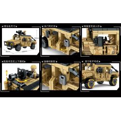 LWCK 90006 non  XE RADAR TÍCH HỢP bộ đồ chơi xếp lắp ráp ghép mô hình Flourishing Age Strengthen The Army STRONG ARMY 316 khối