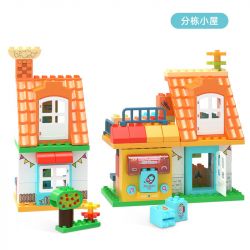 CADA DOUBLEE C31005 31005 non  ABC HỌC COTTAGE bộ đồ chơi xếp lắp ráp ghép mô hình  Khối Lớn 84 khối