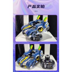 XINGBAO XB-66001 66001 XB66001 non  XE ĐUA KỶ NIỆM LỄ COTTON CANDY 2021 bộ đồ chơi xếp lắp ráp ghép mô hình Crazy Racing Đua Xe Điên Loạn 908 khối