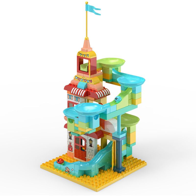 CADA DOUBLEE C31003 31003 non  SLIDE HỘ GIA ĐÌNH HẠNH PHÚC bộ đồ chơi xếp lắp ráp ghép mô hình  Khối Lớn 121 khối