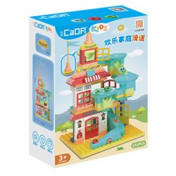 CADA DOUBLEE C31003 31003 non  SLIDE HỘ GIA ĐÌNH HẠNH PHÚC bộ đồ chơi xếp lắp ráp ghép mô hình  Khối Lớn 121 khối